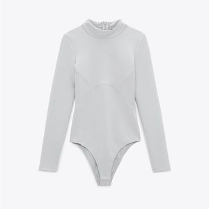 ZARA NEOPRENE EFFECT CUT OUT BODYSUIT SIZE SMALL